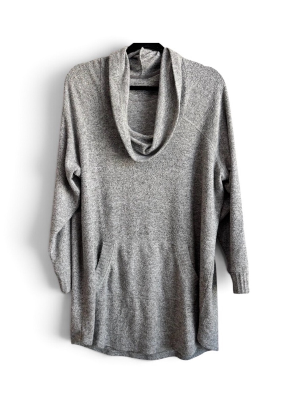 Torrid Super Soft Plush Cowl Neck Raglan Tunic Sweatshirt Gray 2X Torrid 2 GUC